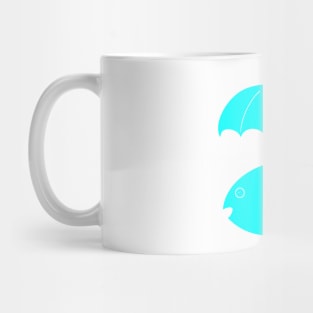 Fish with umbrella Mug